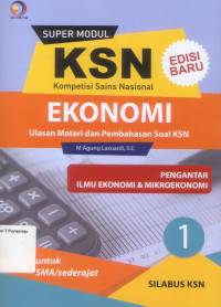 Image of KSN EKONOMI 1 ( PENGANTAR ILMU EKONOMI & MIKRO EKONOMI )