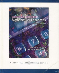 Image of FUNDAMENTAL METHODS OF MATEMATICAL ECONOMICS